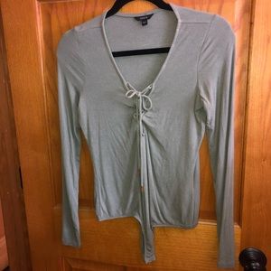 Guess Green Long Sleeved Bodysuit